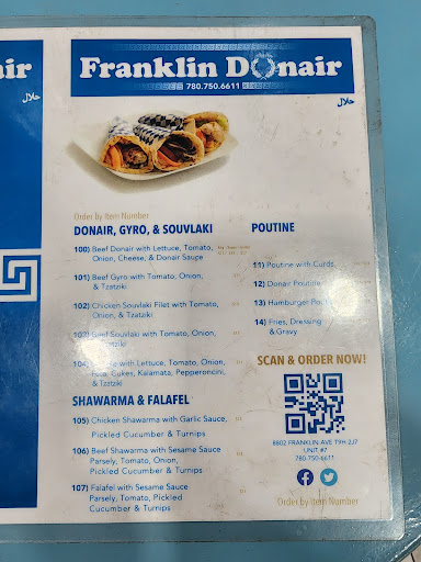 Photo of Franklin Donair Greek & Shawarma - 8802 Franklin Ave #7, Fort McMurray, AB T9H 2J7
